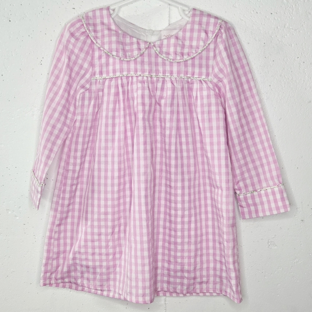 Pink Gingham Kids Dress